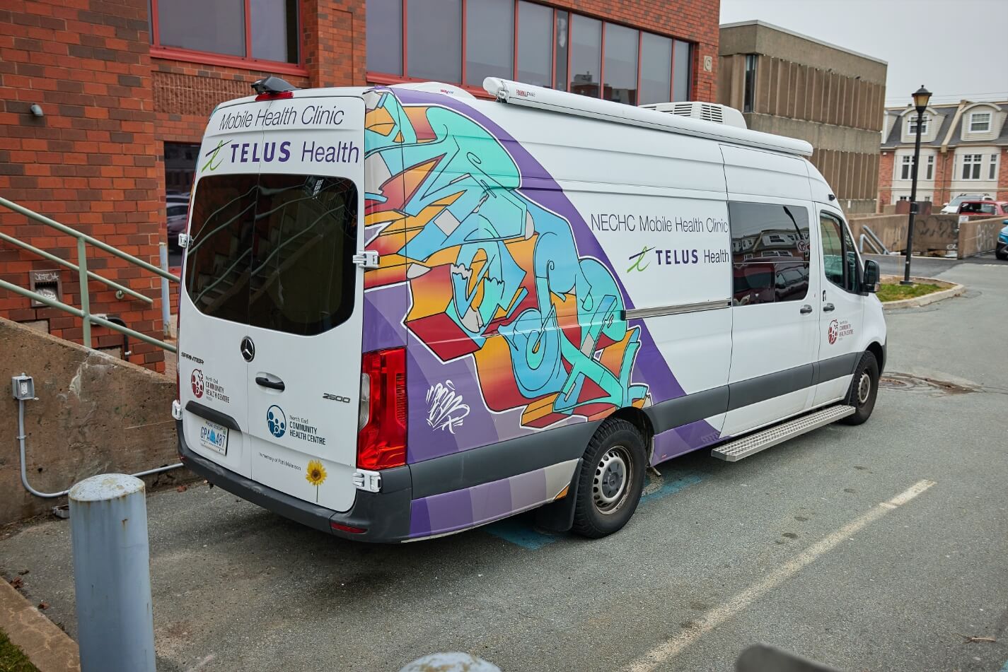 Mobile health van with diagnostic equipment