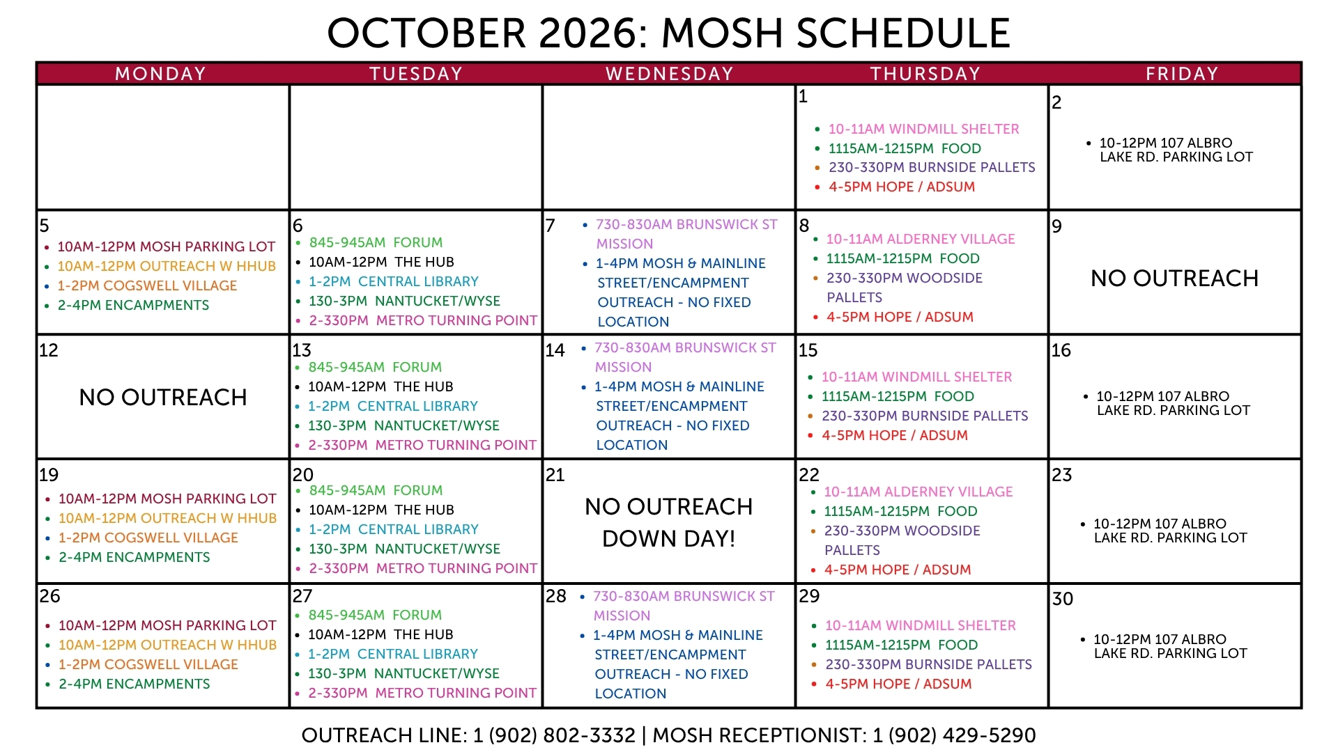 October External